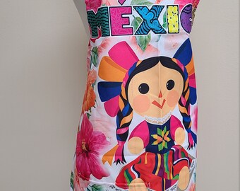 Frida Khalo Mandil Nina mexicain tablier pour fille DELANTAR para Nina multipurpurse