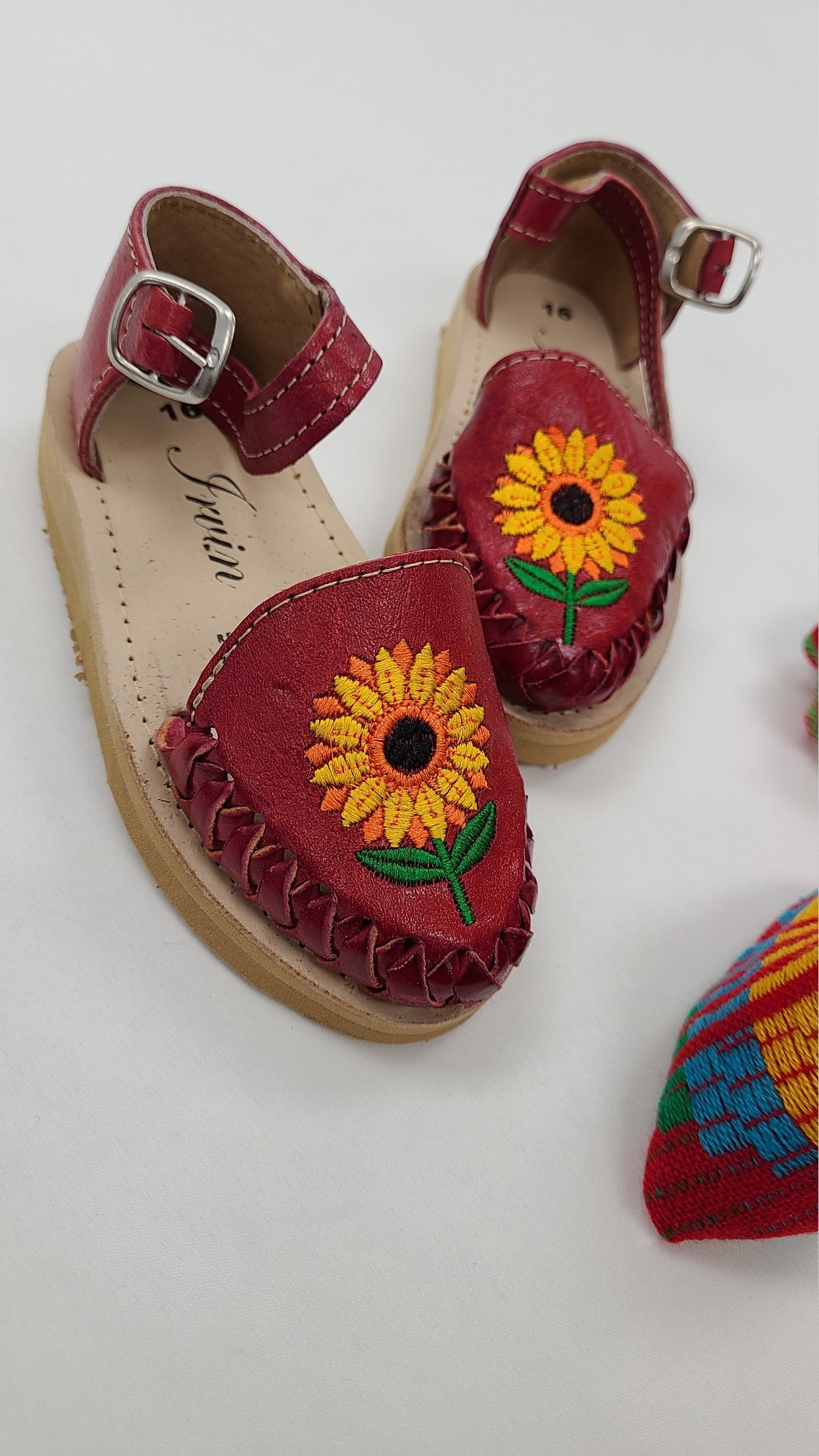 Little girl Mexican sandals Sandalias Artesanales Girls Etsy