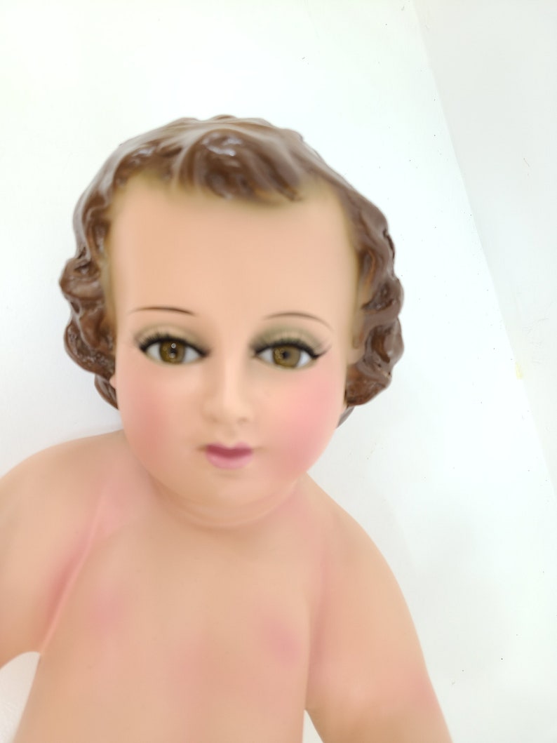 Baby Jesus Figurine Baby Jesus Doll Nino Dios De Yeso Niño Etsy