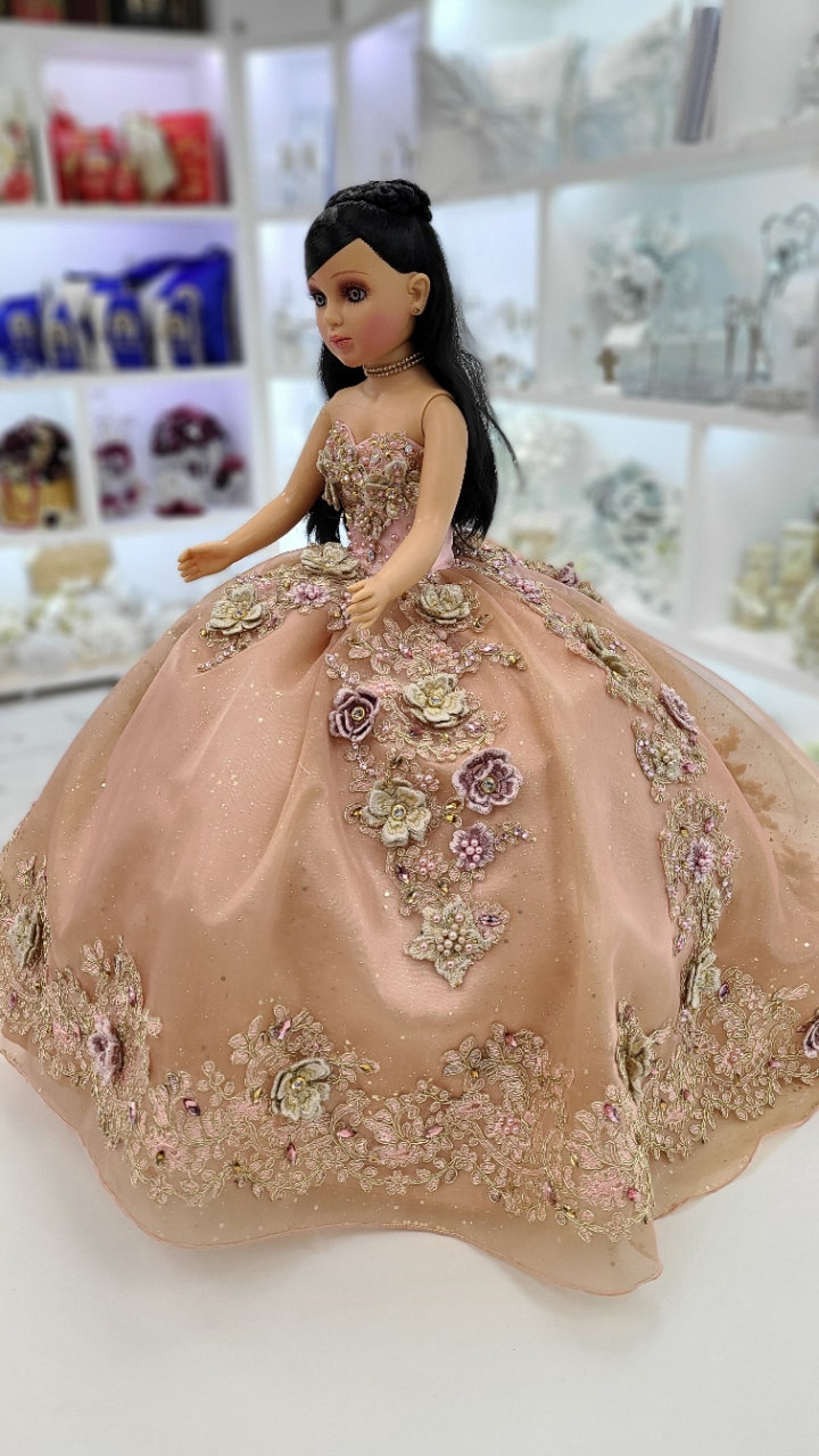 Doll Custom Quinceanera Dolls Quinceanera Doll Muñeca De Etsy