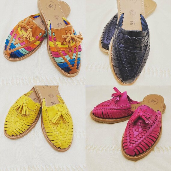 Zapato Mexicano De Metedera Mexican Style Slip on Shoes Flats | Etsy  Australia