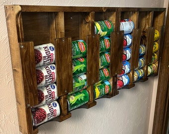 Can Cupboard: Wall-Mounted Canned Goods Storage & Organizer for Efficient Kitchen Space Management