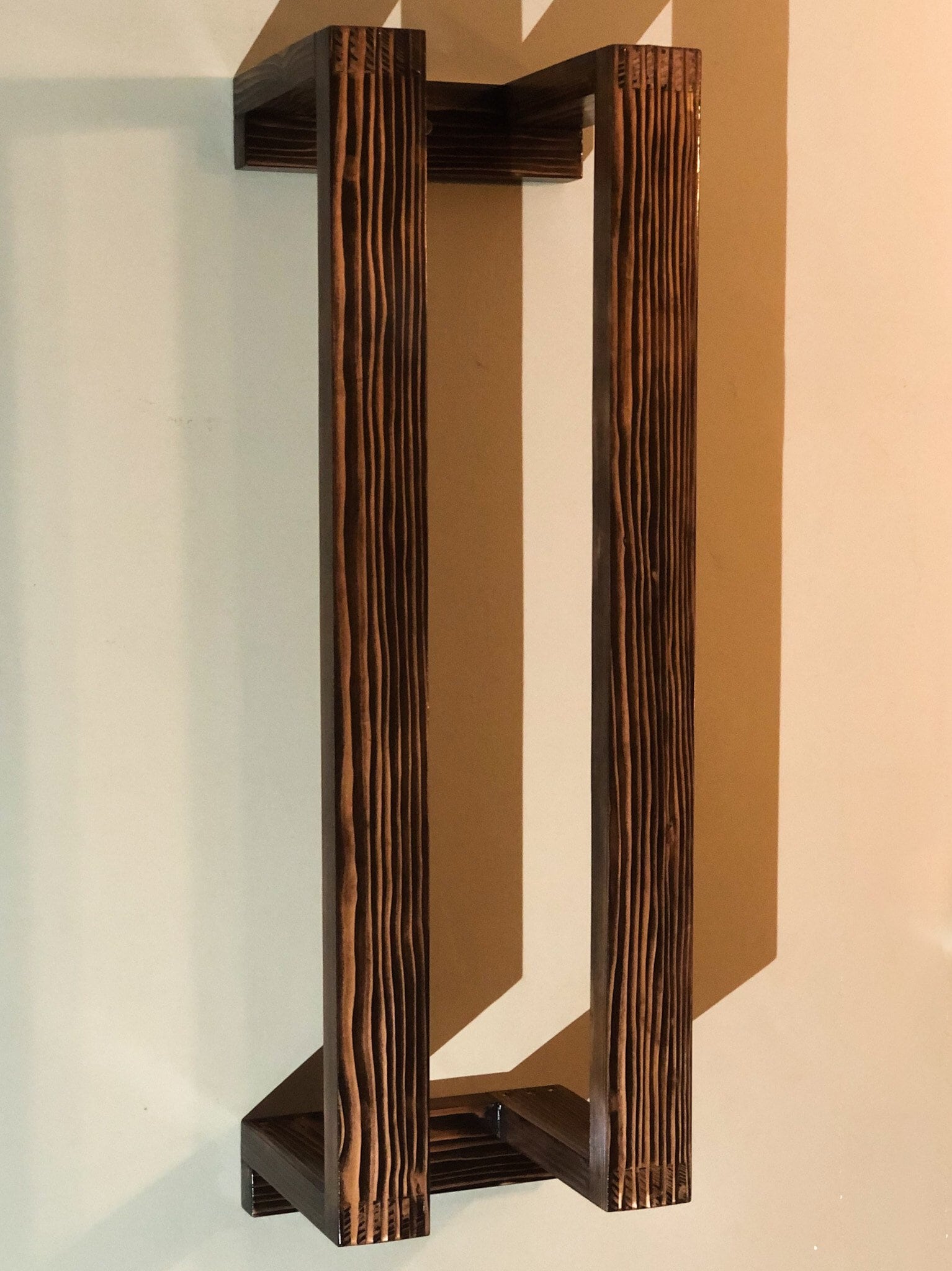 Blanket Rack Wooden Wall Mounted Blanket / Towel Holder / Etsy