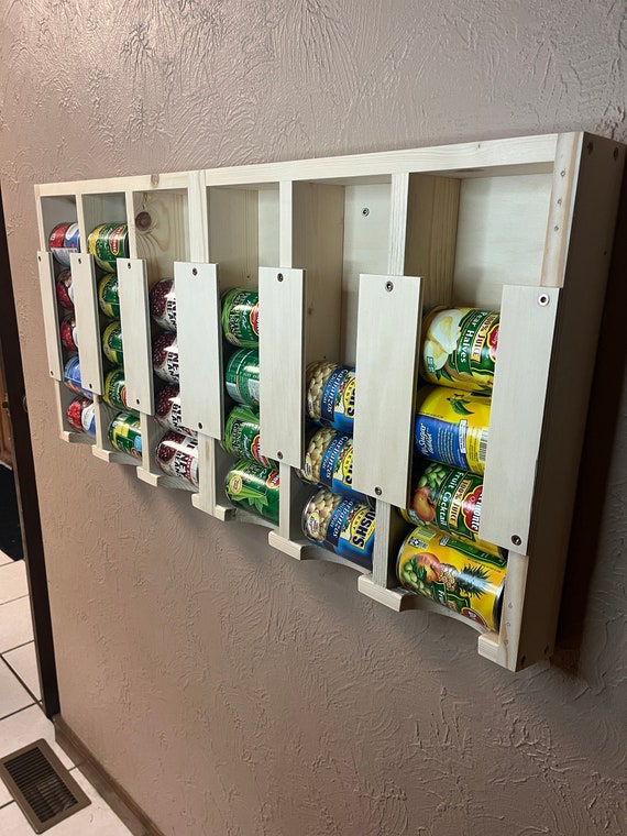 Can Cupboard Wall mounted Canned Goods Storage Organizer for