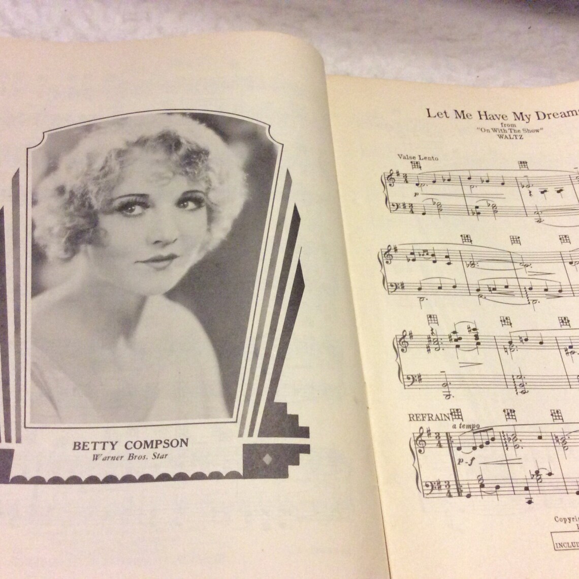 1929 Theme Song Dance Folio Sheet Music M Witmark. Great - Etsy