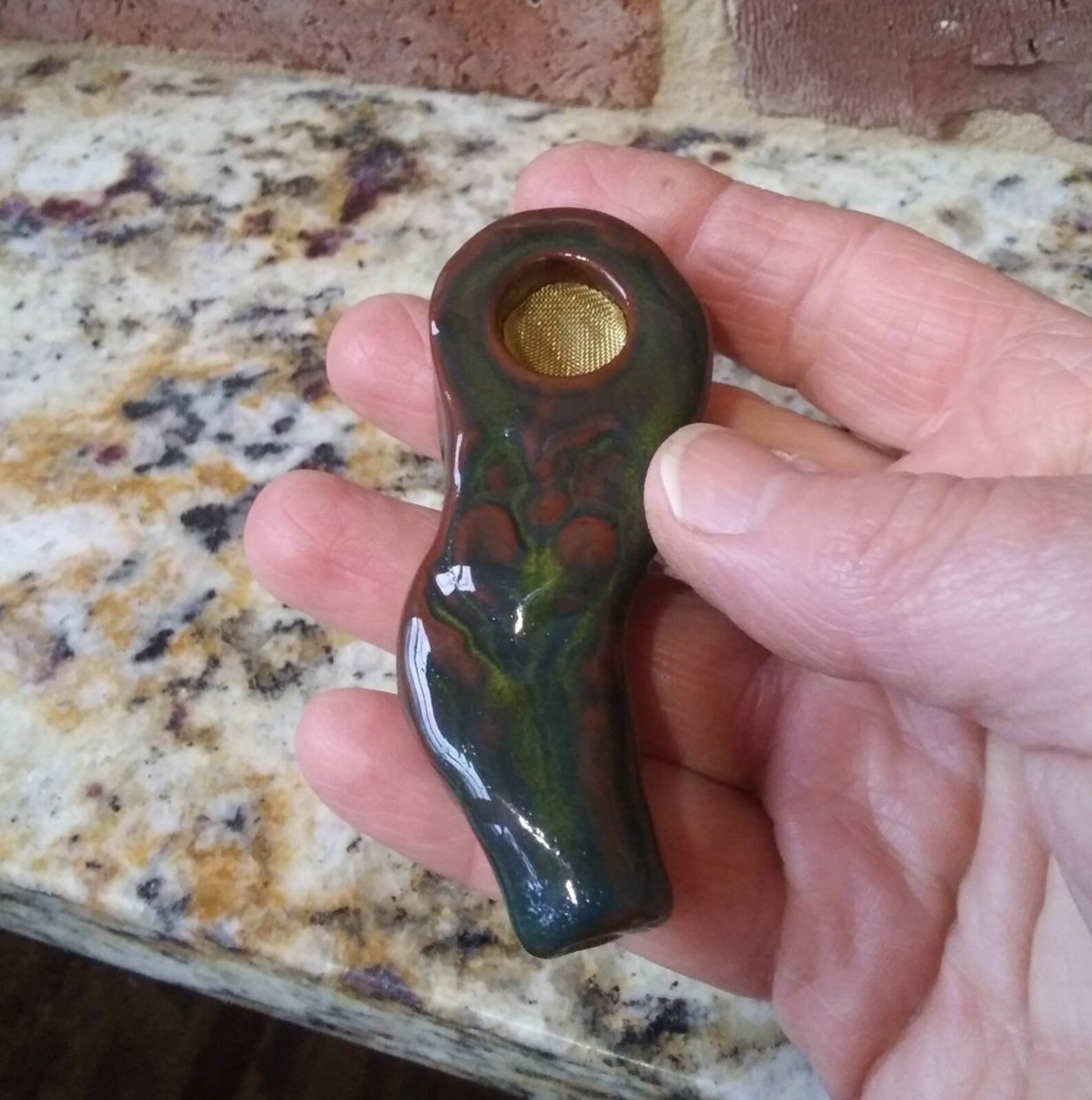 Oddly Shaped Clay Smoking Pipe Hand Built Red Clay Ceramic Etsy