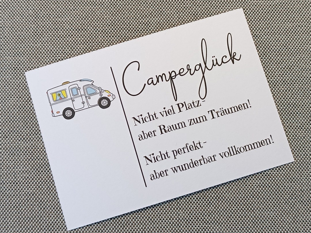 Leere Grußkarte 'Wohnmobil' – Quadratisch, 14,8x14,8 Cm, Mit Umschlag