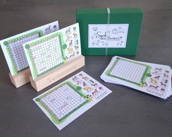 Find the Dachshund! - A game for friends of the little four-legged friend (personalizable) - like Battleship