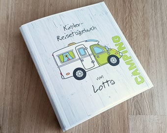 Children's Camping Diary Partially Integrated Motorhome INDIVIDUALIZED - Gift for Camper-KIDS