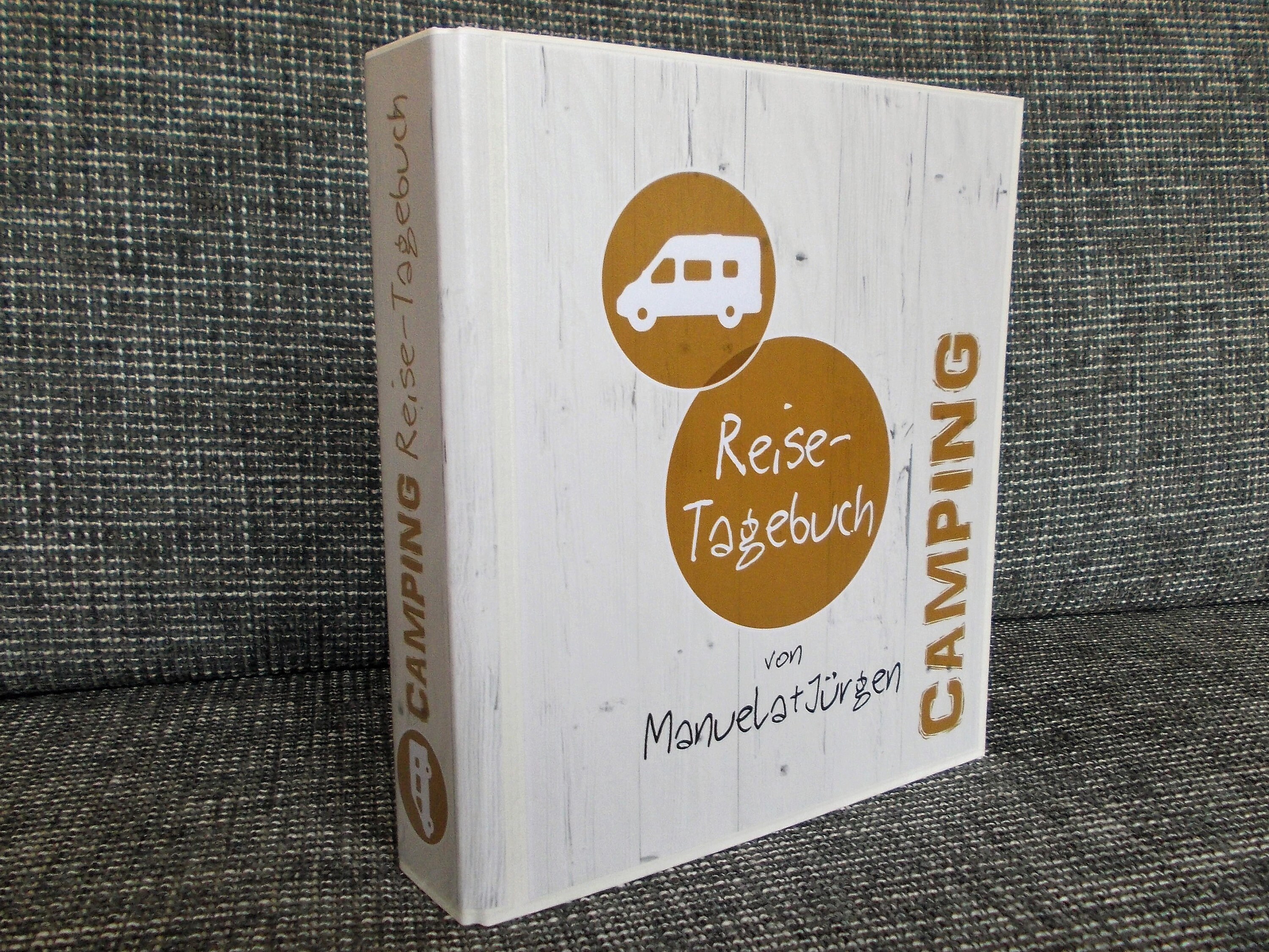 Camping Diary Camping Van INDIVIDUALIZED - Gift for campers or your own motorhome