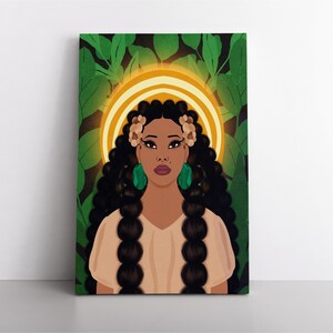 Willow Moon Nature Illustration Printable Wall Art Modern | Etsy