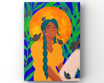 Maye, Black Woman Digital Art Prints, Printable Wall Art, Digital Art, Wall Art Decor, Art Prints, Art Prints