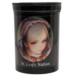 Anime Manga Loli Girl Antique Portrait Skirt Fresh Kettle Pop Top Smell Proof Container, Stash Jar