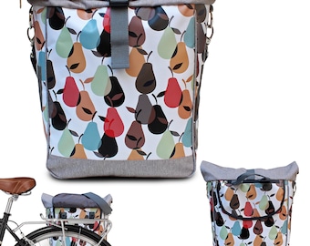Sacoche Vélo Arrière 8L Imperméable – Sac Porte-Bagages Double Avec Bandoulière | Rangement Vélo Voyage
