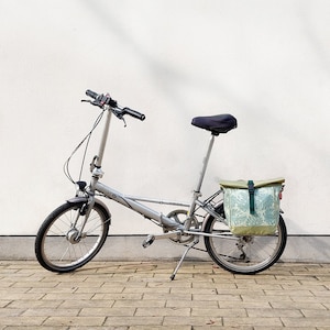 Petite sacoche de vélo 20 - 26'' étanche pour vélos d'enfants, vélos pliants en bâche avec bandoulière - Modèle Monstera