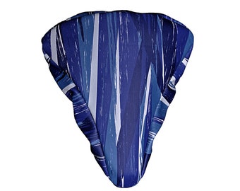 IKURI Bike Saddle Cover - Bicycle Seat Cushion Cover - Rain Protection, Tarp Waterproof Standard Size - Indigo