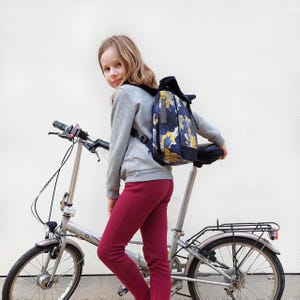Petit sac à vélo / sac à dos KOMBI 20 - 26'' pour vélos pliants enfants en bâche - modèle Azucena