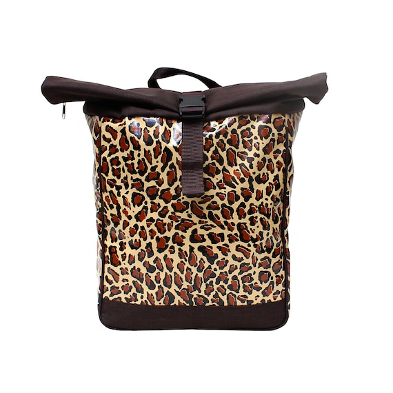 2in1 Bicycle Bag / Backpack KOMBI Waterproof for Woman Rolltop Bike Bag  Pannier - Design Leopard - Etsy