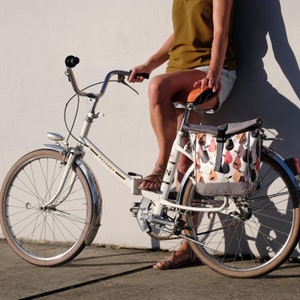 Petite sacoche de vélo 20 - 26'' étanche pour vélos d'enfants, vélos pliants en bâche avec bandoulière - modèle Peras