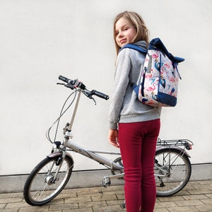 Petite sacoche / sac à dos vélo KOMBI 20 - 26'' pour vélo pliant enfant en bâche - modèle Pajaros