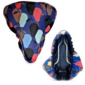 Bike Saddle Cover - Bicycle Seat Cushion Cover - Rain Protection, Tarp Waterproof Standard Size - Peras blue