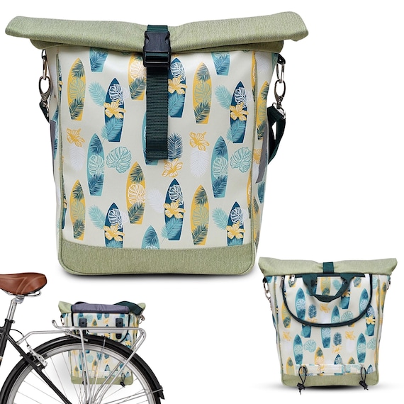 Bolsa para Bicicleta Portaequipajes de Lona Bolsa de Equipaje