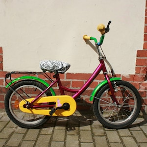 kids bike saddle cover - bicycle seat cushion cover - rain cover, oilcloth, waterproof, standard size