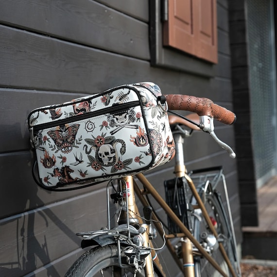 Kleine Fahrradtasche fr Lenker aus Plane mit Schultergurt Lenkertasche  Vordertasche fr Frauen Wasserdicht Bike Bag Vorne - Cowgirl - Etsy.de
