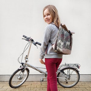 Bolsa / mochila pequena para bicicleta KOMBI 20 - 26'' para bicicletas dobráveis infantis em lona - Modelo animais