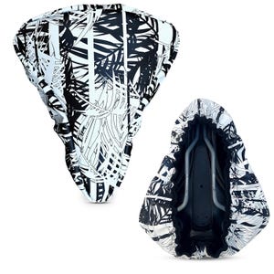 Regenschutz Fahrrad Saddle Cover Sattelschoner Sattelbezug aus wasserabweisender bedruckter Plane - Design Palmeras