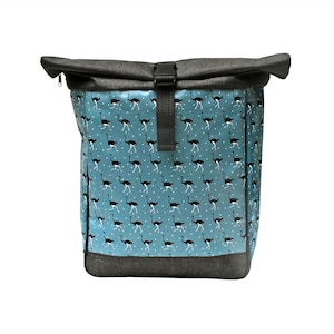 KOMBI Bicycle Bag / Backpack Waterproof For Woman Rolltop Bike Bag Pannier - Avestruz