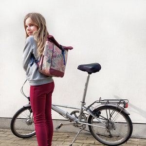 Bolsa / mochila pequena para bicicleta KOMBI 20 - 26'' para bicicletas infantis dobráveis em lona - modelo Veranillo
