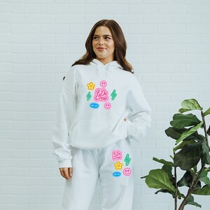 Flower sweatsuit top