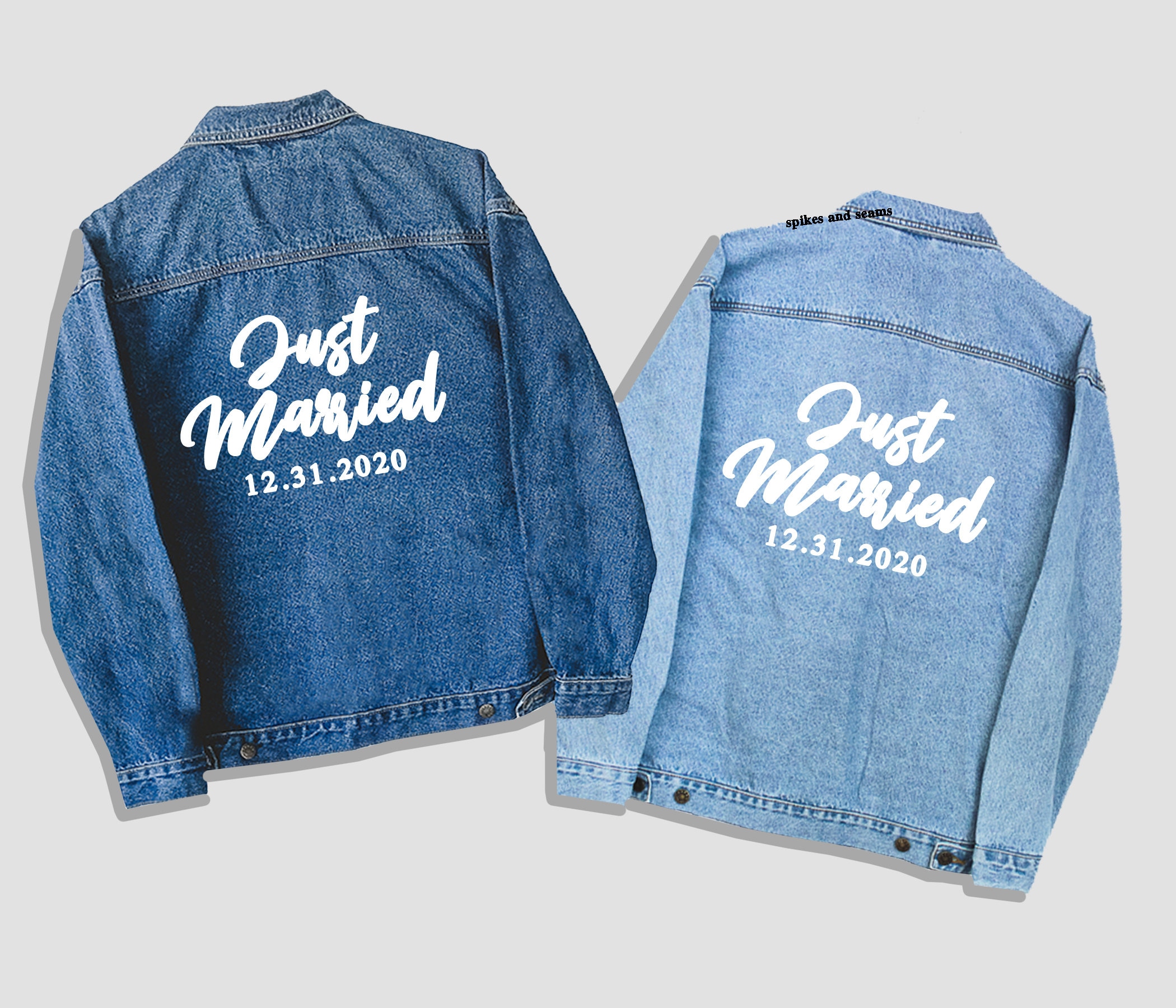just married jean jacket