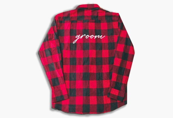 Groom Shirt Wedding Flannel Wedding Shirts Country Wedding Etsy