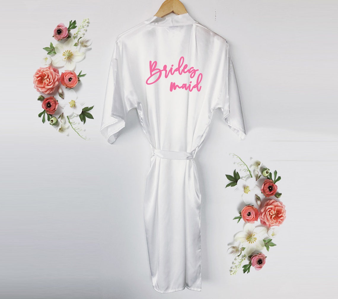 personalised white robe