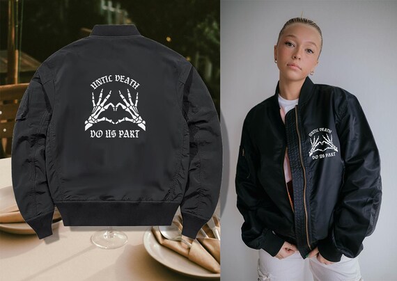 Til Death do us part Jacket, wedding bomber jacket, just married, wedding jacket, until death shirt, wedding gift, bride, bachelorette party