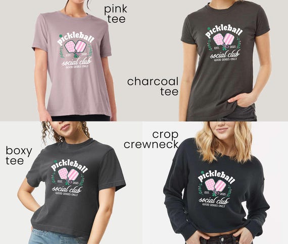 Apparel for Pickleball Players - Chic Pickleball Lover's Shirt - Trendy Pickleball T-Shirt - Cute, Trendy, and Soft Sports Tee - Fitness tee
