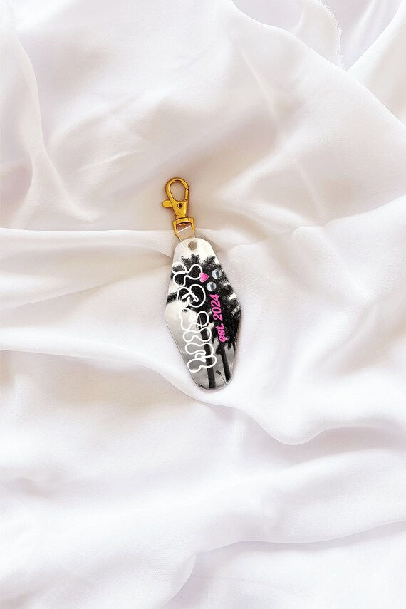 bride keychain, wedding gift, gold keychain, custom name keychain, engagement gift, wedding shower, custom keychain, name keychain, tassel