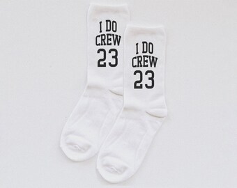 I Do Crew socks, wedding, bachelorette party, custom wedding socks, bridesmaid, MOH, monogram, wedding shower, crew socks, engagement, party