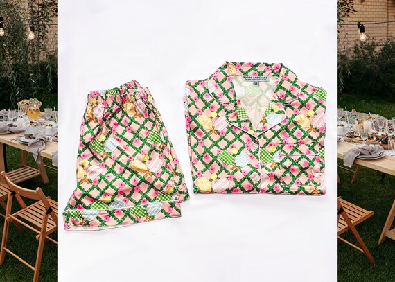 pickleball set, women's pickleball, cute pickleball stuff, pickleball gift, cute pajamas, pattern pajamas, sporty loungewear, floral set
