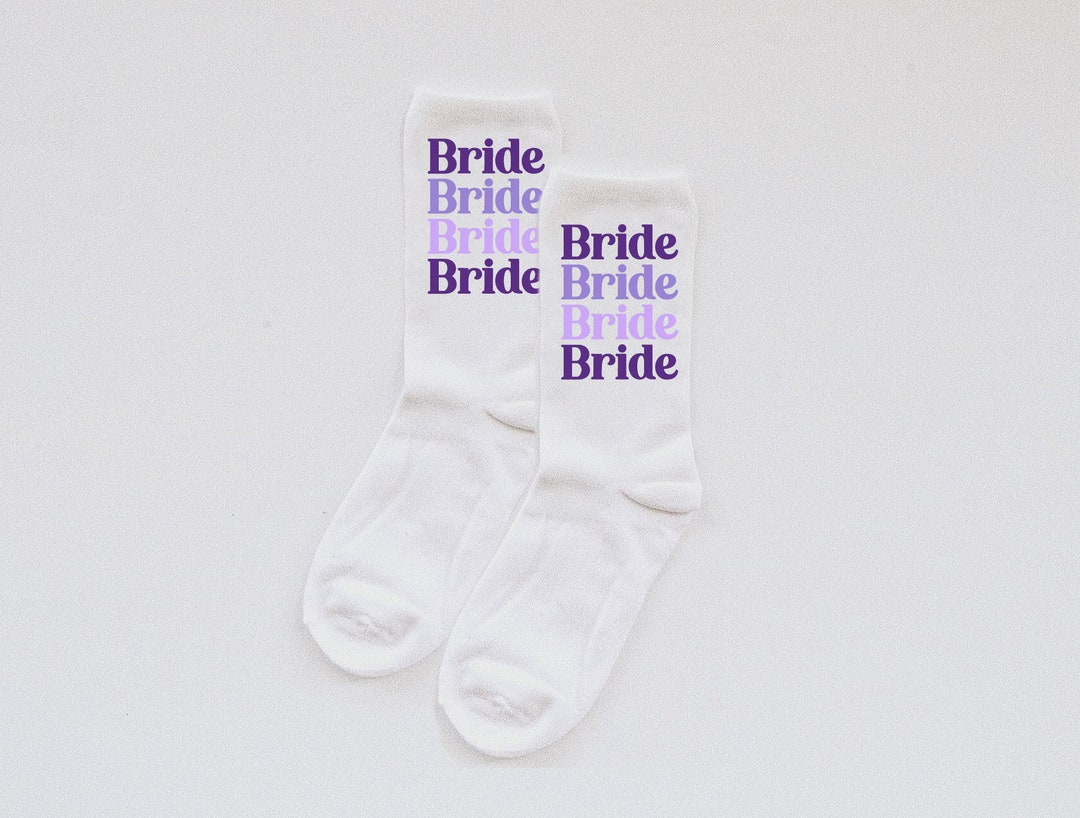 Custom Socks, White Socks, Wedding Socks, Custom Wedding Gift, Monogram ...