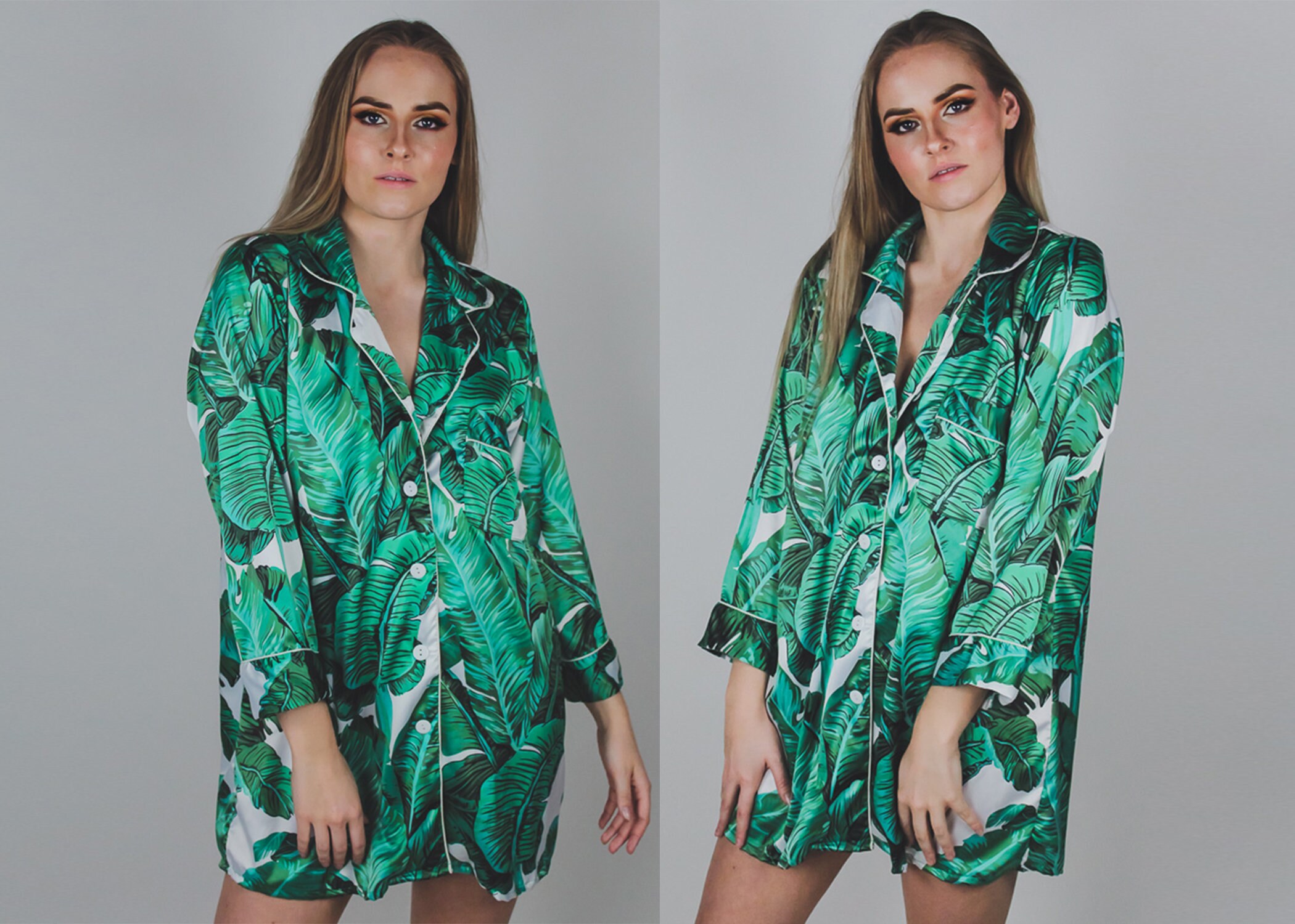 button down pajama shirt dress