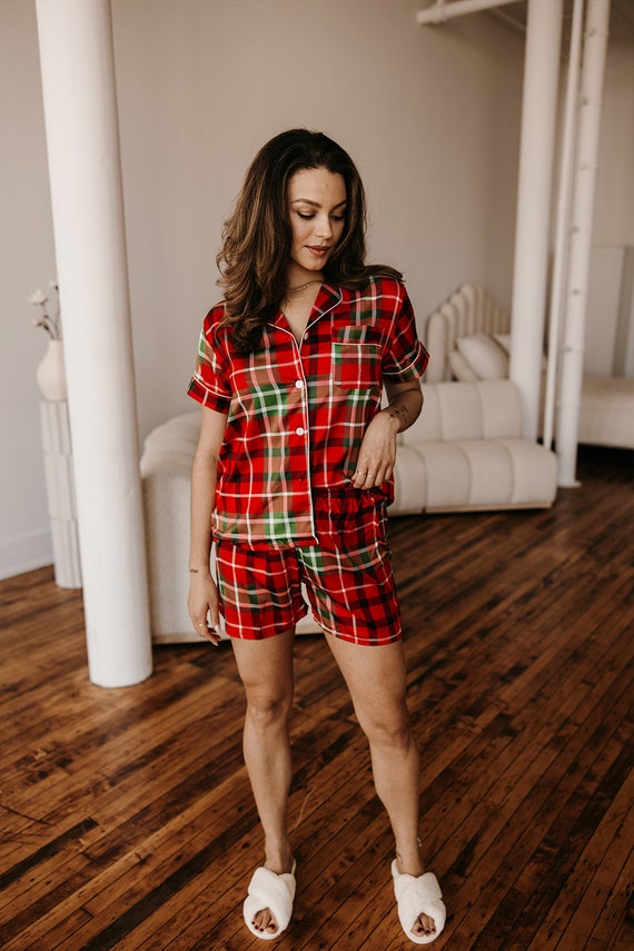 Plaid pajamas, Christmas pajamas, family pajamas, custom matching pajamas, Xmas pajamas, custom Christmas pajamas, matching family pajamas
