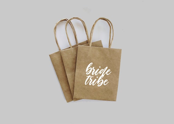 custom gift bags, wedding favors, custom gift, bride tribe, gift wrapping, kraft bag, bridesmaid proposal, wedding favors, custom Kraft bag