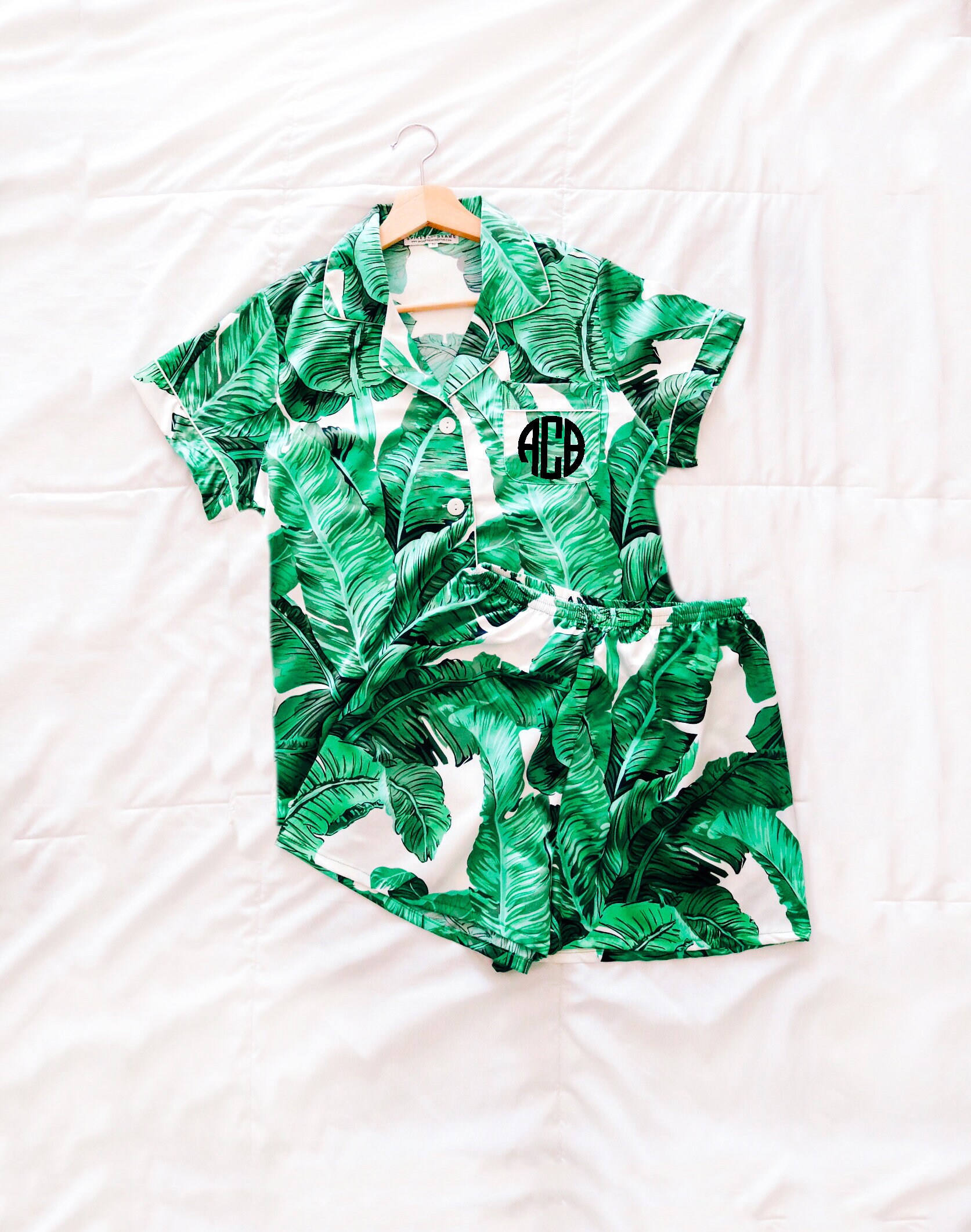 Green leaf pyjamas sale