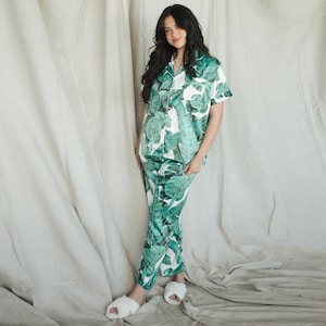 Green Leaves Pajamas Etsy Canada