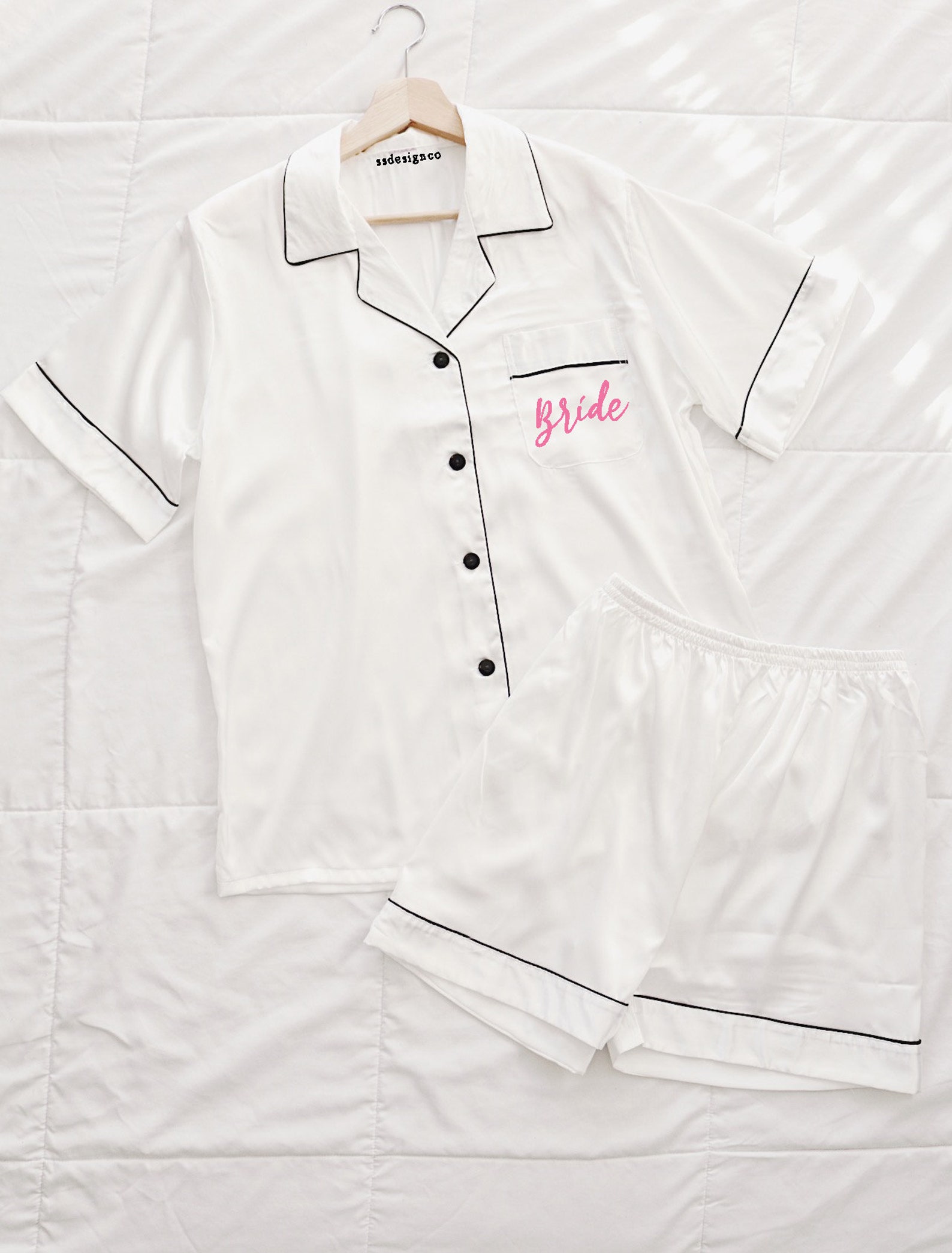 Satin Pajamas Silk Pajamas Monogram Pajamas Bridal Party Etsy