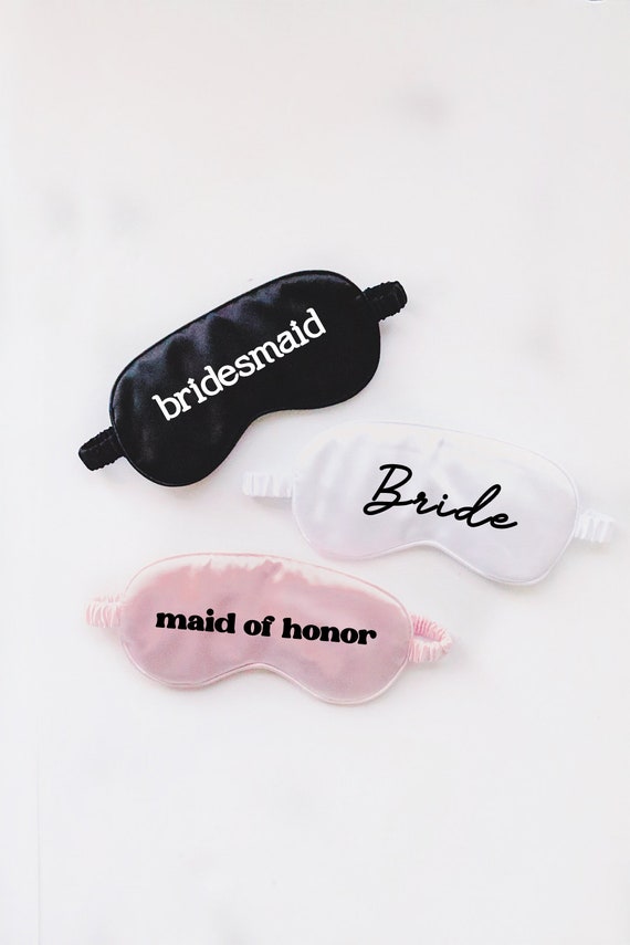 sleep mask, custom sleeping mask, personalized sleep mask, wedding gift, wedding favors, bridesmaid proposal, wedding, custom gifts, sleep
