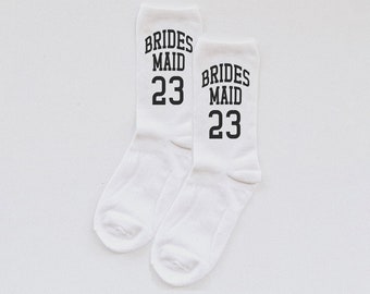 bridesmaid socks, custom wedding socks, wedding socks, custom wedding gift, monogram, wedding shower, bride socks, custom bride socks, socks